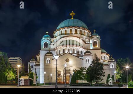 Eglise de Saint Sava, Belgrade, Serbie Banque D'Images