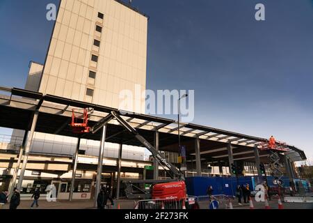 Ealing Broadway et station de métro ligne Elizabeth Crossrail Banque D'Images