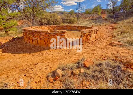 Stone Indian Circle dans Red Rock State Park AZ Banque D'Images