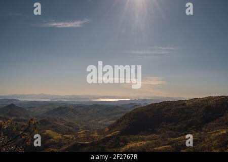 Photo de Green Mountains au coucher du soleil Banque D'Images
