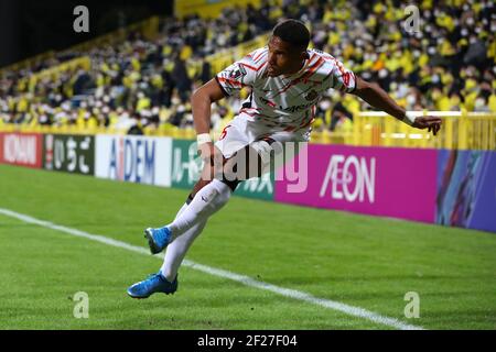 Chiba, Japon. 10 mars 2021. Mateus (Grampus) football : 2021 match de la J1 Ligue entre Kashiwa Reysol 0-1 Nagoya Grampus à LA FRONTIÈRE DE SANKYO Kashiwa Stadium à Chiba, Japon . Credit: Yohei Osada/AFLO SPORT/Alay Live News Banque D'Images