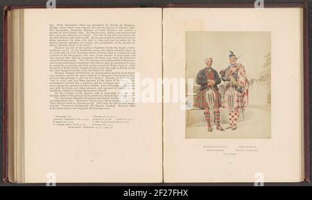 Production photo d'un dessin de portraits d'Alexandre et de James menzies du clan menzies; Alexander Menzies, Miller, Camsarnay. James Menzies, agriculteur, Coshieville. Clan menzies .. Banque D'Images