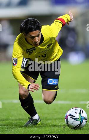 Chiba, Japon. 10 mars 2021. Ataru Esaka (Reysol) football : 2021 J1 match de ligue entre Kashiwa Reysol 0-1 Nagoya Grampus au STADE KASHIWA DE LA FRONTIÈRE SANKYO à Chiba, Japon . Credit: Yohei Osada/AFLO SPORT/Alay Live News Banque D'Images