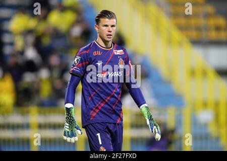 Chiba, Japon. 10 mars 2021. Langerak (Grampus) football : 2021 match de la J1 Ligue entre Kashiwa Reysol 0-1 Nagoya Grampus au STADE KASHIWA À Chiba, Japon . Credit: Yohei Osada/AFLO SPORT/Alay Live News Banque D'Images