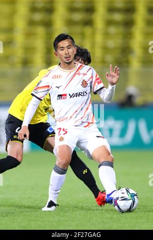 Chiba, Japon. 10 mars 2021. Naoki Maeda (Grampus) football : 2021 J1 match de ligue entre Kashiwa Reysol 0-1 Nagoya Grampus au STADE KASHIWA À Chiba, Japon . Credit: Yohei Osada/AFLO SPORT/Alay Live News Banque D'Images