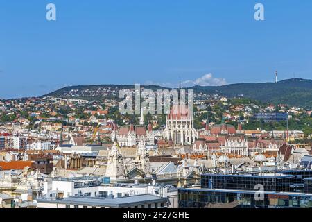Vue de Budapest, Hongrie Banque D'Images