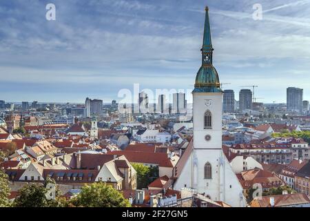 Vue sur Bratislava, Slovaquie Banque D'Images