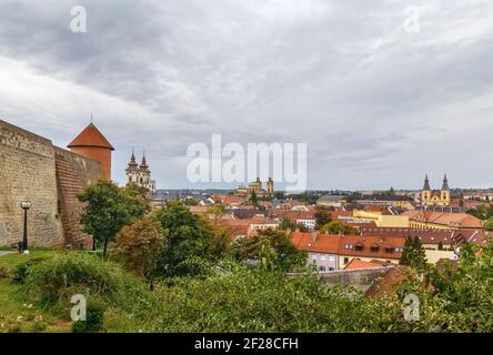 Vue sur Eger, Hongrie Banque D'Images