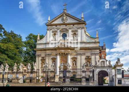 L'Église Saints Pierre et Paul, Cracovie, Pologne Banque D'Images