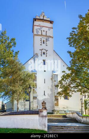 Basilique de l'Exaltation de la Sainte Croix, Kezmarok, Slovaquie Banque D'Images