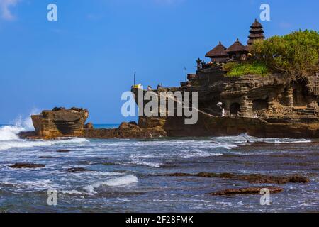 Temple de Tanah Lot - Bali Indonésie Banque D'Images