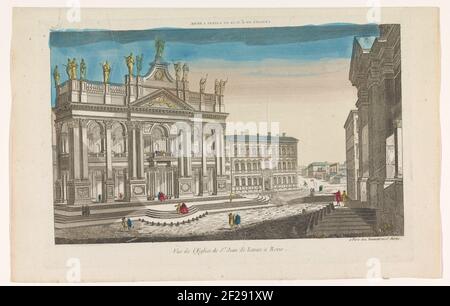 Vue de l'église Saint-Jean de Latran à Rome; Vüe ​​de l'Eglise de Saint-Jean de Latran à Rome .. Banque D'Images