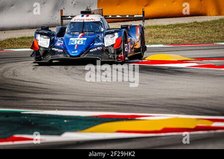 36 THOMAS LAURENT (FRA) ANDRE NEGRAO (BRA) PIERRE RAGUES (FRA) ALPINE A470 - GIBSON signet Alpine ELF ACTION pendant la 2019 FIA WEC World Endurance Championship prologue à Barcelone Catalunya, Espagne, du 23 au 24 juillet - photo François Flamand / DPPI Banque D'Images