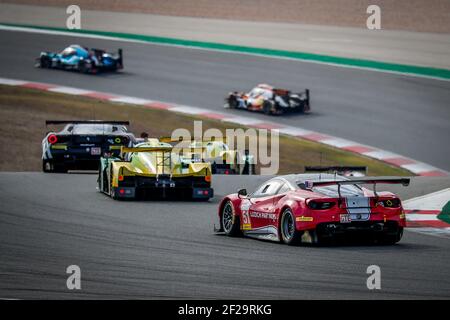 51 PIER GUIDI Alessandro (ita), NIELSEN Nicklas (dnk), LAVERGNE Fabien (fra), Luzich Racing, Ferrari 488 GTE Evo, action pendant les 2019 ELMS European le Mans Series, 4 heures du Portugal du 25 au 27 octobre à Portimao - photo Paulo Maria / DPPI Banque D'Images