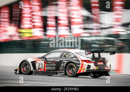23 DELHEZ Bernard (bel), BARTHEZ Fabien (fra), CAYROLLE Eric (fra), BURET Timothe (fra) Lexus RCF GT3, Tech 1 Racing, total, action pendant le championnat 2019 Blancpain Endurance Series 24 heures de Spa, du 24 au 28 juillet, Spa Francorchamps, Belgique - photo Frédéric le Floc'h / DPPI Banque D'Images