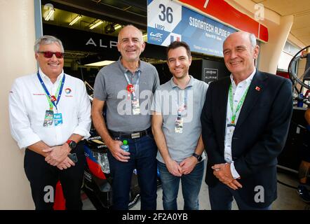 BUANNIC Gilles (fra), responsable de Total Motorsports, portrait, FINOT Jean Marc (fra), Directeur PSA Motorsport, ULLRICH Wolfgang (ger), conseiller spécial de l'ACO, portait pendant le Championnat mondial d'endurance WEC 2019 de la FIA, 8 heures de Bahreïn du 12 au 14 décembre au circuit international de Sakhir - photo Jean Michel le Meur / DPPI Banque D'Images