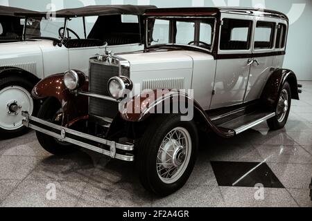 4 juin 2019, Moscou, Russie: Vue de côté de Willys Overland 96 A 1929. Voitures rétro classiques des années 1920. Banque D'Images