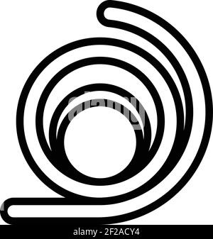 Icône de placage de contreplaqué. Outline contreplaqué Placage Vector Icon for web design isolé sur fond blanc Illustration de Vecteur