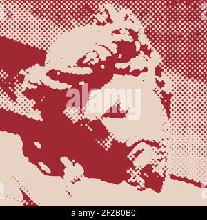 Jésus Christ a crucifié sur la croix. Religion chrétienne et catholique. Illustration vectorielle. Illustration de Vecteur