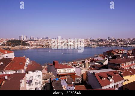 L'urbanisation sauvage est un grand problème pour metropolis comme Istanbul city Banque D'Images