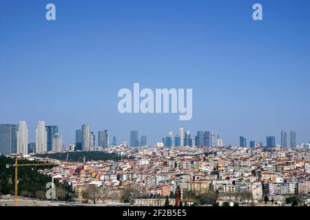 L'urbanisation sauvage est un grand problème pour metropolis comme Istanbul city Banque D'Images