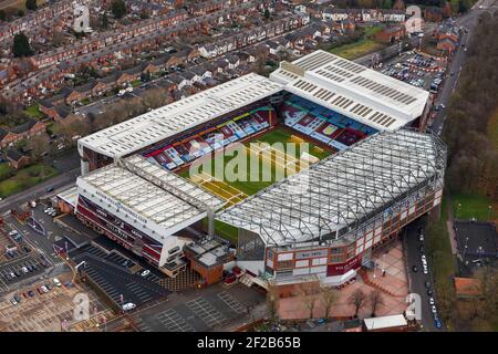Vue aérienne de Villa Park, qui abrite le club de football Aston Villa Banque D'Images