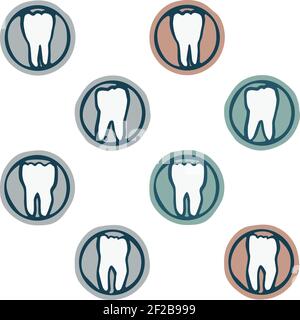 Tampons dentaires - illustration vectorielle Illustration de Vecteur