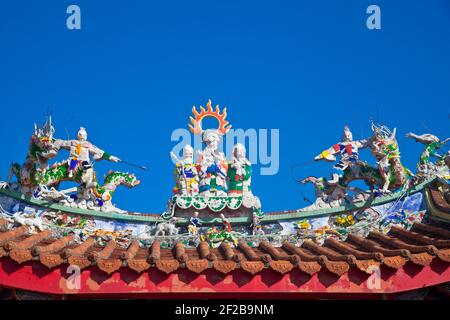 Taïwan, Kaohsiung, Temple à l'ancienne résidence du consulat britannique à Takao Banque D'Images