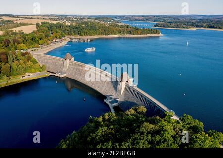 Moehnesee, Allemagne. 17 septembre 2020. Le lac 'Moehnesee' près d'Arnsberg (Allemagne), 17 septembre 2020. Credit: dpa/Alay Live News Banque D'Images