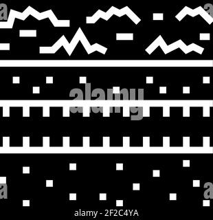 illustration du vecteur d'icône de glyphe du système de drainage souterrain Illustration de Vecteur