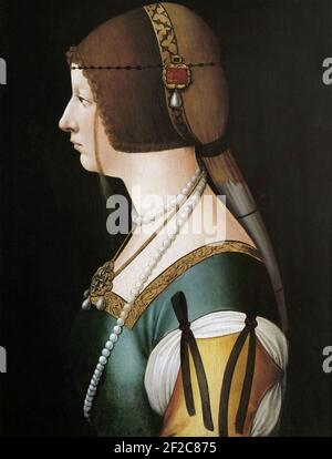 Ambrogio de Predis (atelier) - Bianca Maria Sforza Banque D'Images