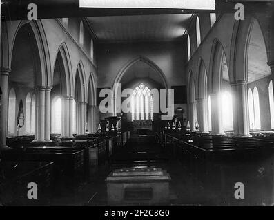 Intérieur de l'église, Pontesbury (Salop) Banque D'Images