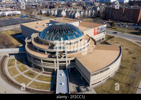 Detroit, Michigan - Le Charles H. Wright Museum of African American History. Banque D'Images