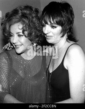 Liz Taylor Liza Minnelli 1978 photo par Adam Scull/PHOTOlink/MediaPunch Banque D'Images