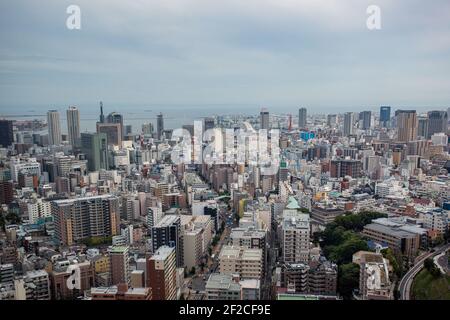 City Skyline à Kobe, Japon Banque D'Images