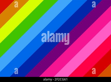 Arrière-plan Horozontal simple de rayures diagonales multicolores. Illustration vectorielle Illustration de Vecteur