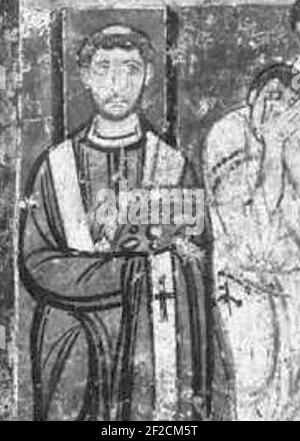 Pape Saint-Léon IV Banque D'Images