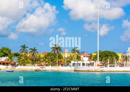 Cozumel, Mexique - 28 mai 2016 : paysage côtier de l'île de Cozumel, Mexique, 28 mai 2016 Banque D'Images