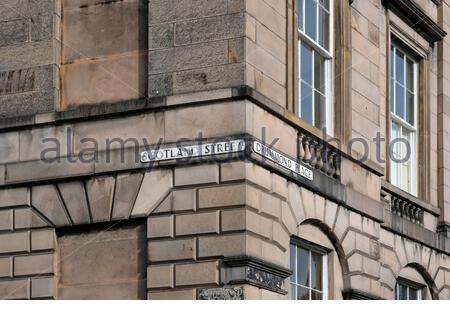 Scotland Street et Drummond place, Edinburgh New Town Streets, Upmarket Housing, Édimbourg, Écosse Banque D'Images