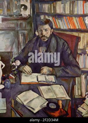 Portrait de Gustave Geffroy, par Paul Cézanne, Yorck. Banque D'Images