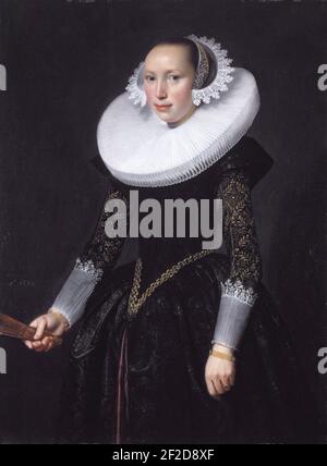 Portrait d'une femme, par Nicolaes Eliasz Pickenoy. Banque D'Images