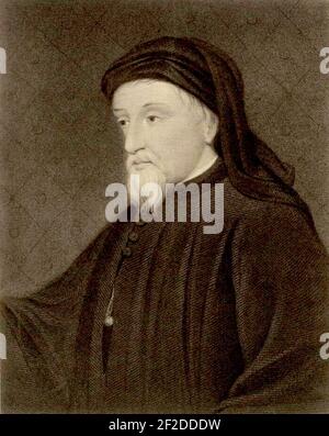 Portrait de Geoffrey Chaucer (4671380) (récolte) 02. Banque D'Images