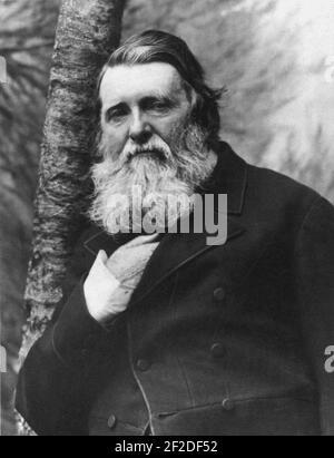 Portrait de John Ruskin, par Herbert Rose Barraud, 1885. Banque D'Images