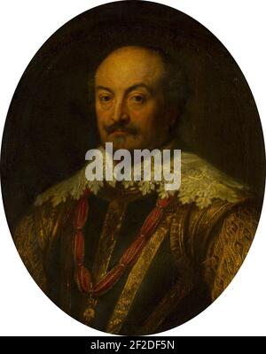 Portrait de Jean VIII, comte de Nassau-Siegen d'après Anthony van Dyck Mauritshuis 472. Banque D'Images