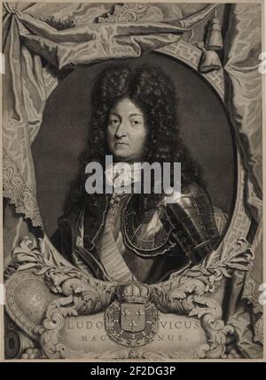 Portrait de Louis XIV de France - van Gunst. Banque D'Images