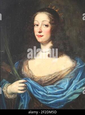 Portrait de Vittoria della Rogne, Grande duchesse de Toscane par Jutus Sumermans. Banque D'Images