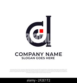 Plomberie moderne avec initiale lettre D et C logo design inspiration, lettre DC logo design Premium Vector Illustration de Vecteur