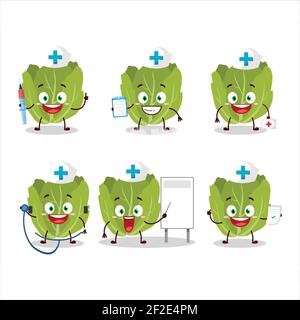 Émoticône de profession de docteur avec le personnage de dessin animé de logotype romain. Illustration vectorielle Illustration de Vecteur