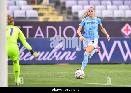 Florence, Italie. 11 mars 2021. Janine Beckie (Manchester City) lors de l'ACF Fiorentina Femminile contre Mancherster City FC, UEFA Champions League match de football féminin à Florence, Italie, mars 11 2021 crédit: Independent photo Agency/Alamy Live News Banque D'Images