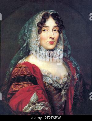 Portrait présumé de Marie Anne de la Trémoille, princesse des Urpéchés Banque D'Images